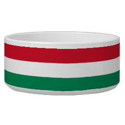 Hungarian Flag Pet Bowl