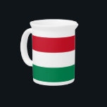 Hungarian Flag Pitcher<br><div class="desc">Elevate your serving experience with our elegant pitcher featuring the flag of Hungary! This pitcher is not just a practical item; it’s a celebration of Hungary’s vibrant culture and heritage. The striking design prominently showcases the Hungarian flag, making it a unique and meaningful way to express your love for the...</div>