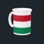 Hungarian Flag Pitcher<br><div class="desc">Elevate your serving experience with our elegant pitcher featuring the flag of Hungary! This pitcher is not just a practical item; it’s a celebration of Hungary’s vibrant culture and heritage. The striking design prominently showcases the Hungarian flag, making it a unique and meaningful way to express your love for the...</div>