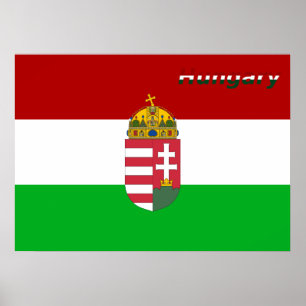 Hungarian flag poster