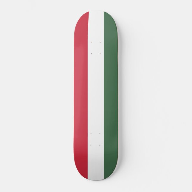 Hungarian Flag Skateboard (Front)