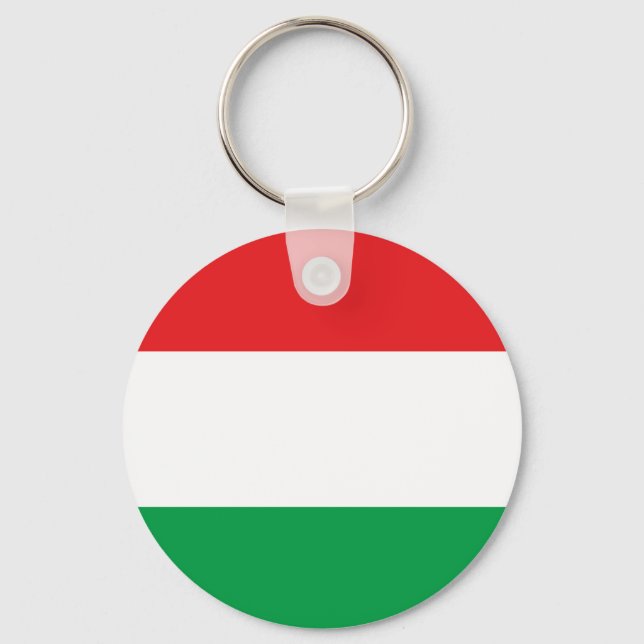 Hungarian Flag T-shirts and Gifts Keychain (Front)