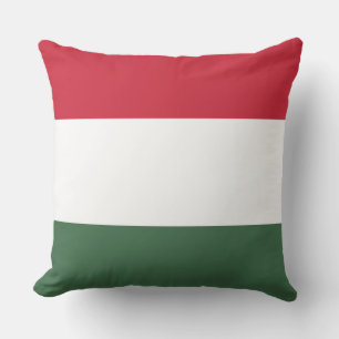 Hungarian Flag Throw Pillow
