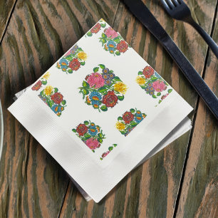Hungarian Floral - kalocsai motifs Napkins