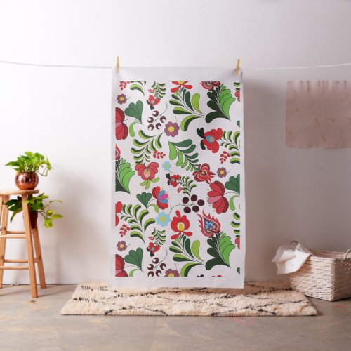 Hungarian Floral Motives Fabric