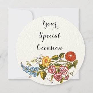 Hungarian Floral no2 Invitation