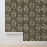 Hungarian Floral Pattern in sepia Wallpaper