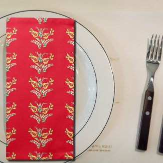 Hungarian floral pattern in vibrant  colors