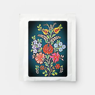 Hungarian Floral Pattern    Tea Bag Drink Mix