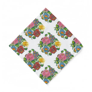 Hungarian flowers bandana