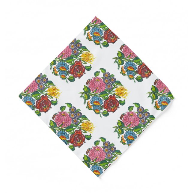 Hungarian flowers  bandana (Front)