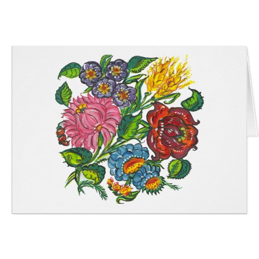 hungarian flowers cards (Front Horizontal)