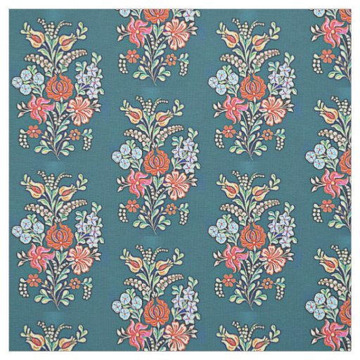 Hungarian flowers fabric