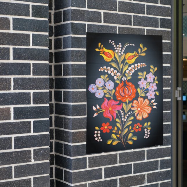 Hungarian flowers  in vivid colors poster (Creator Uploaded)