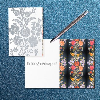 Hungarian flowers -  luxury silver