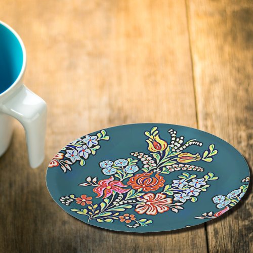 Hungarian flowers paper plates