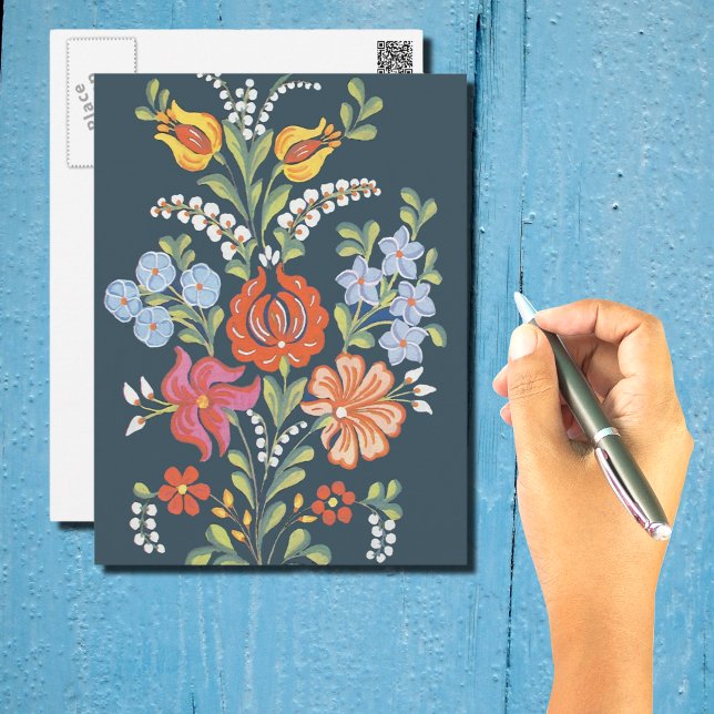 Hungarian flowers postcard (Creator Uploaded)