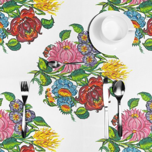 Hungarian flowers tablecloth