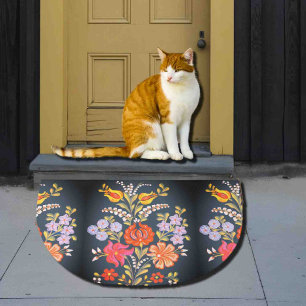 hungarian flowers -vibrant colors doormat