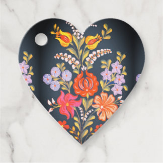 hungarian flowers -vibrant colors favor tags