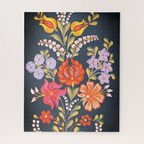 hungarian flowers _ vibrant colors  jigsaw puzzle