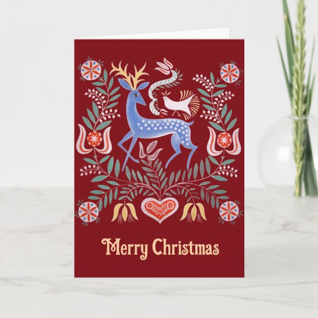 Hungarian Folk Art Card (Front)