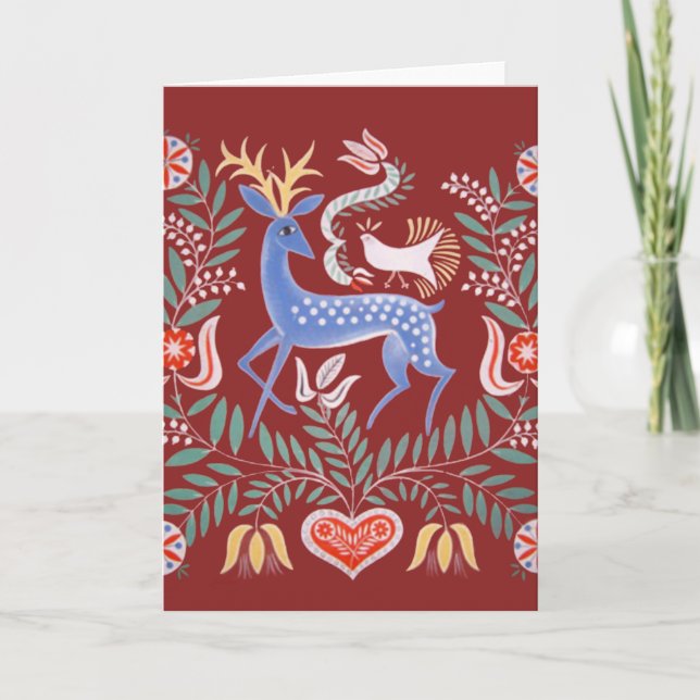 Hungarian Folk Art Card (Front)