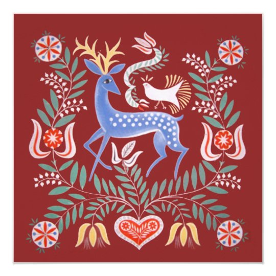 Hungarian Folk Art Card