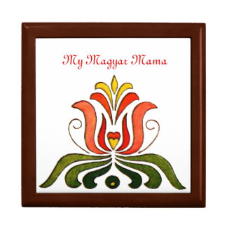 Hungarian Folk Art Tulip Gift Box