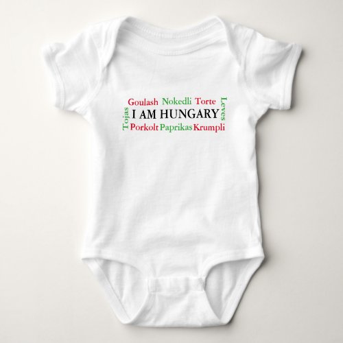 Hungarian Foods Baby Bodysuit