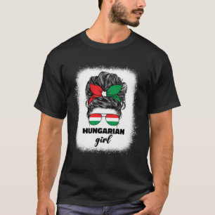 Hungarian Girl Girls For Women Hungary Flag Pride  T-Shirt