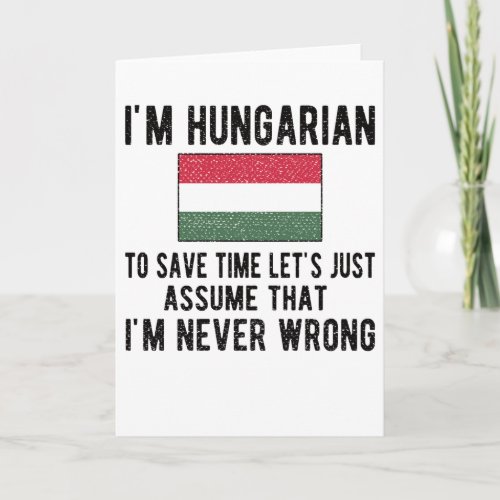 Hungarian Heritage Hungary Roots Hungarian Flag Card