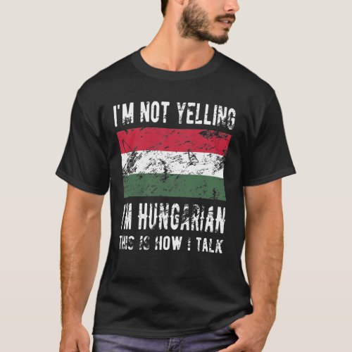 Hungarian Heritage Hungary Roots Hungarian Flag T_Shirt