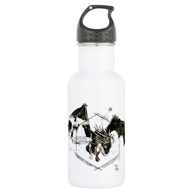 Hungarian Horntail Dragon Stainless Steel Water Bottle (Front)