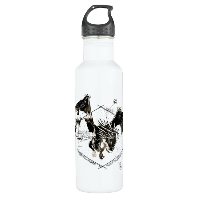Hungarian Horntail Dragon Stainless Steel Water Bottle (Front)