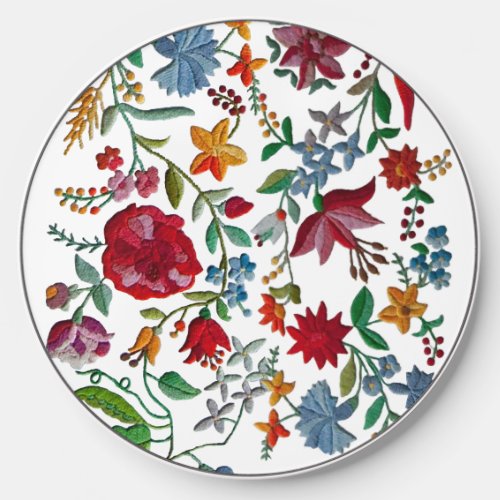 Hungarian Kalocsa Embroidery Wireless Charger