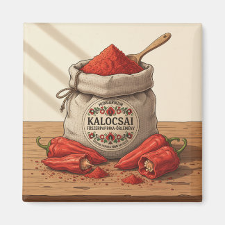Hungarian Kalocsai Paprika – Red Paprika Powder Magnet