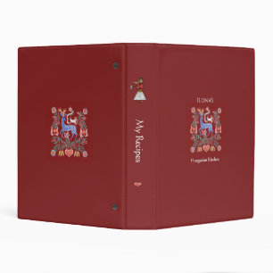 Hungarian Kitchen Folkart Deer Mini Binder