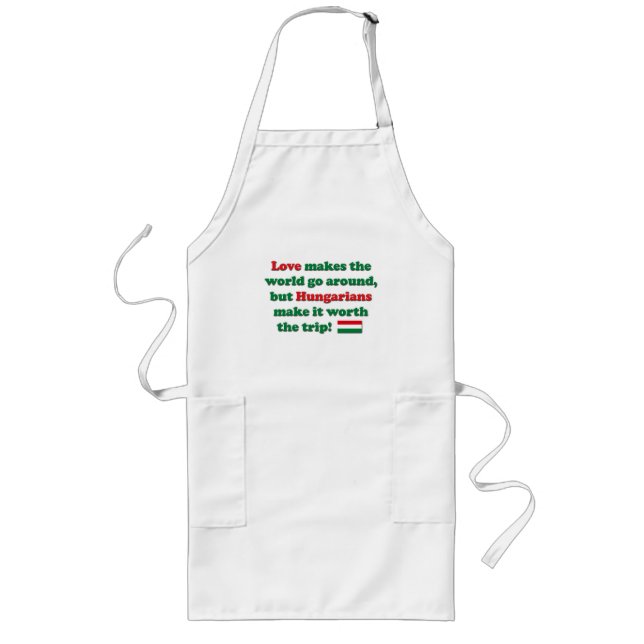 Hungarian Love Long Apron (Front)
