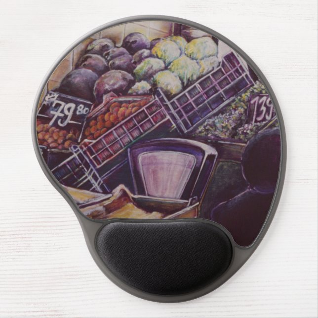 Hungarian Market Place, Budapest Gel Mouse Pad (Front)