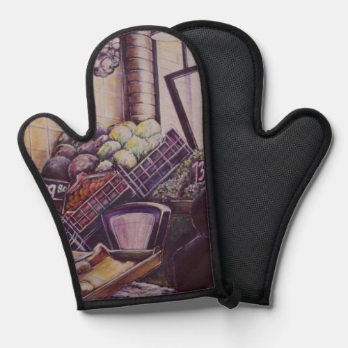 Hungarian Market Place Budapest Oven Mitt