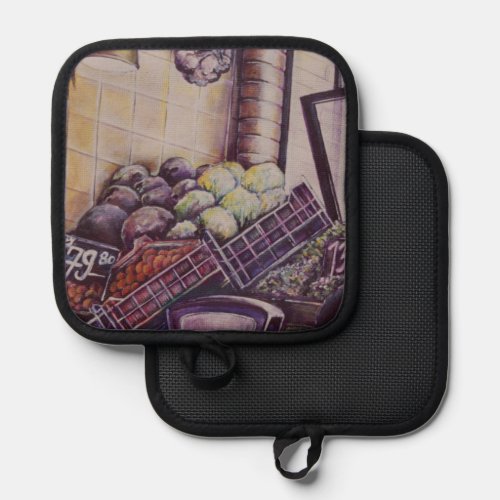 Hungarian Market Place Budapest Pot Holder