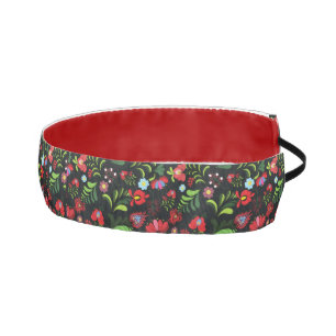 Hungarian Matyo Embroidery Pattern Athletic Headband