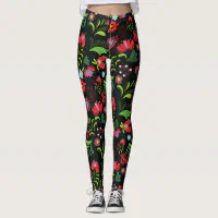 Baseball ball Seam Stitches Pattern Leggings