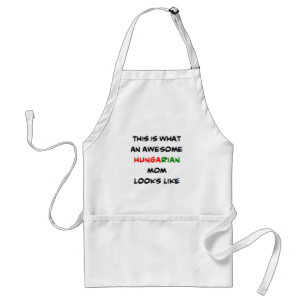 hungarian mom, awesome adult apron