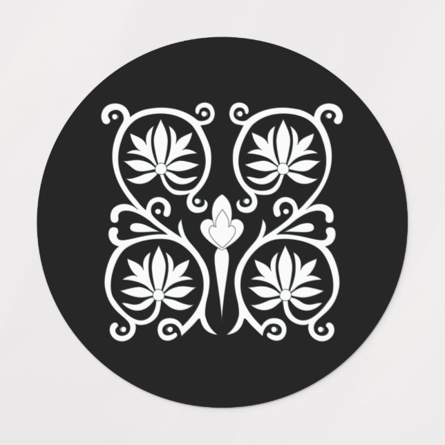 Hungarian Old Folk Pattern Labels (Design 5)