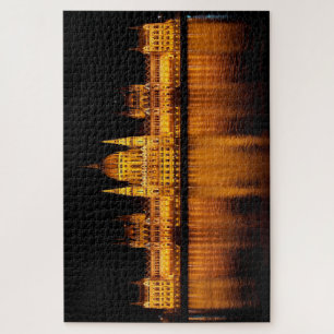 Hungarian Parliament at Night Jigsaw Puzzle