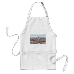 Hungarian Parliament Budapest by day Adult Apron