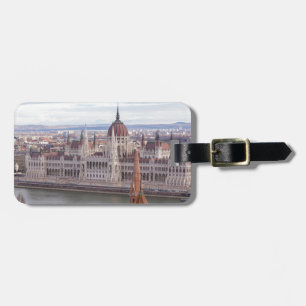 Hungarian Parliament Budapest by day Luggage Tag