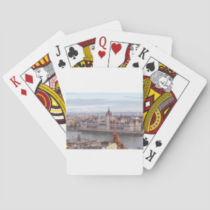 Hungarian Parliament Budapest by day Poker Cards